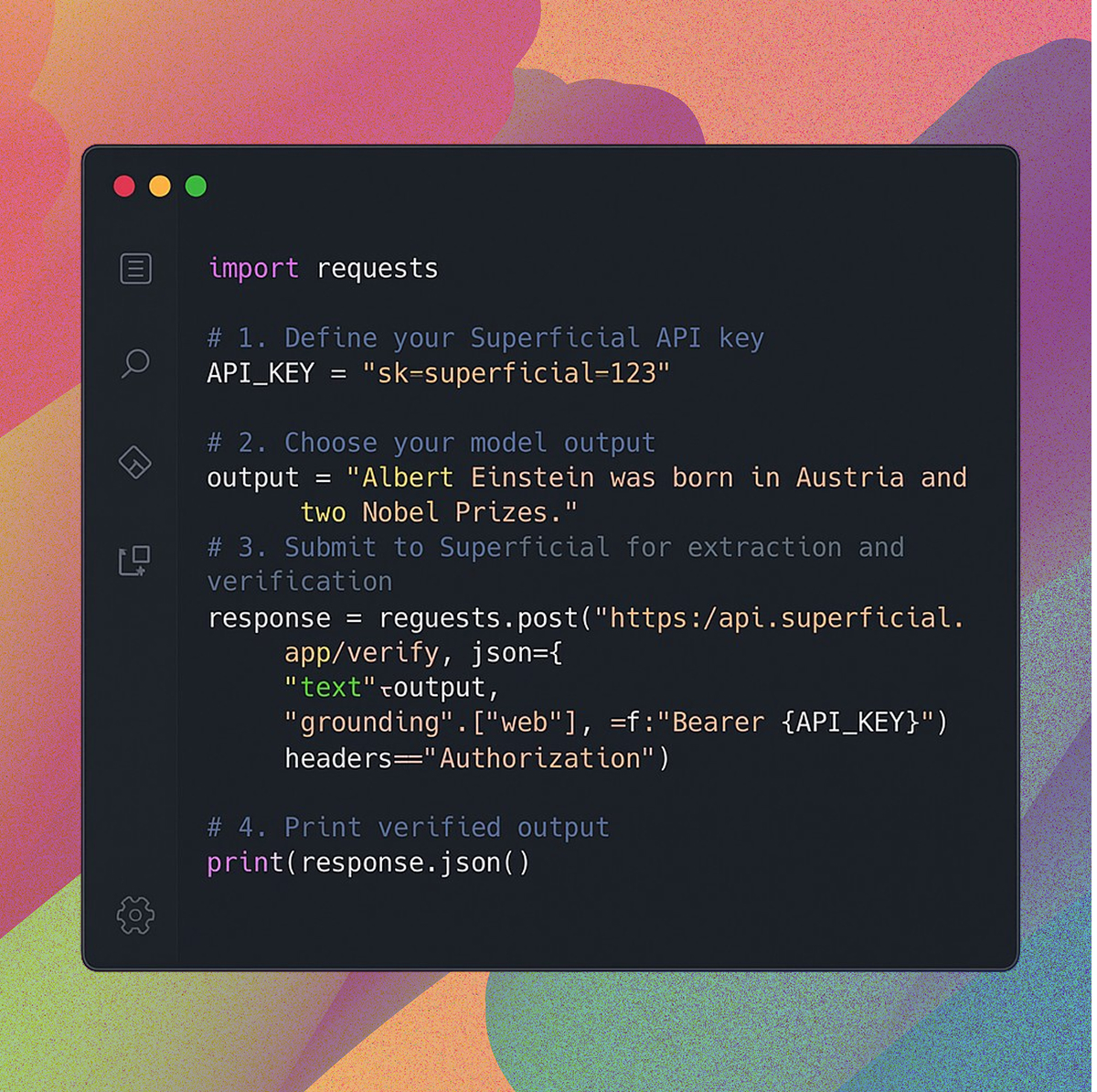 Superficial API